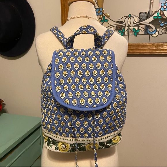 Vintage Bags Vintage Claire Murray Quilted Floral Backpack Bag